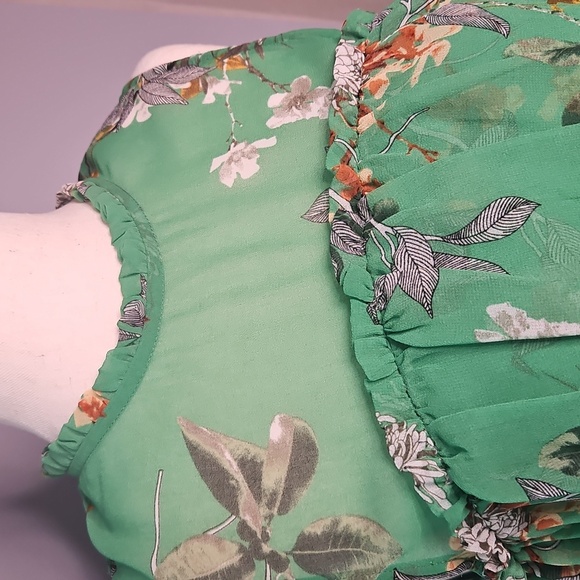 Maxsport Lush Verdant Tiered Ruffle Mini Dress - Picture 7 of 14